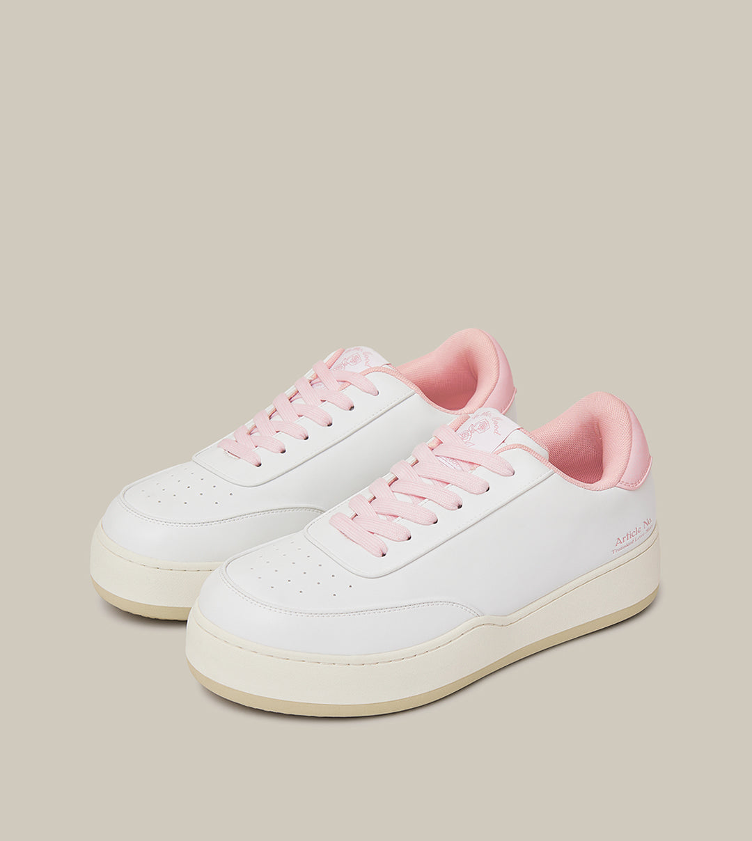 BURGER LOW-TOP WHITE TRAINERS
