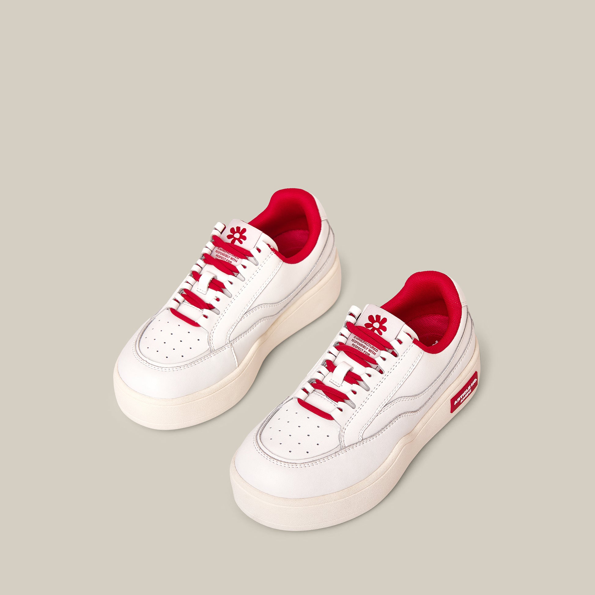 BURGER LOW-TOP RED SKATE SNEAKER RISKY LOVE ROMANCE SPECIAL EDITION