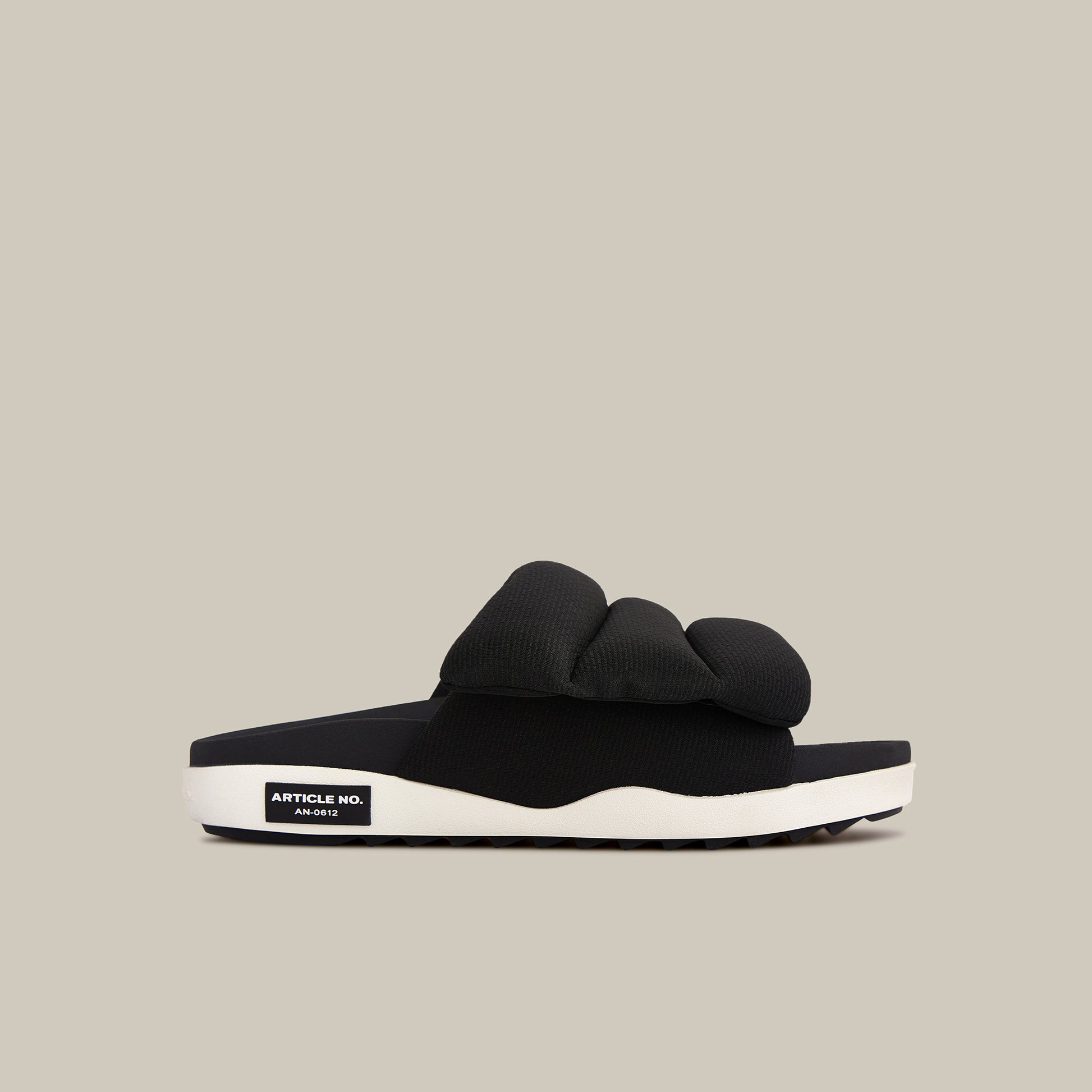 VAGABOND BAND BLACK PADDED SLIDES