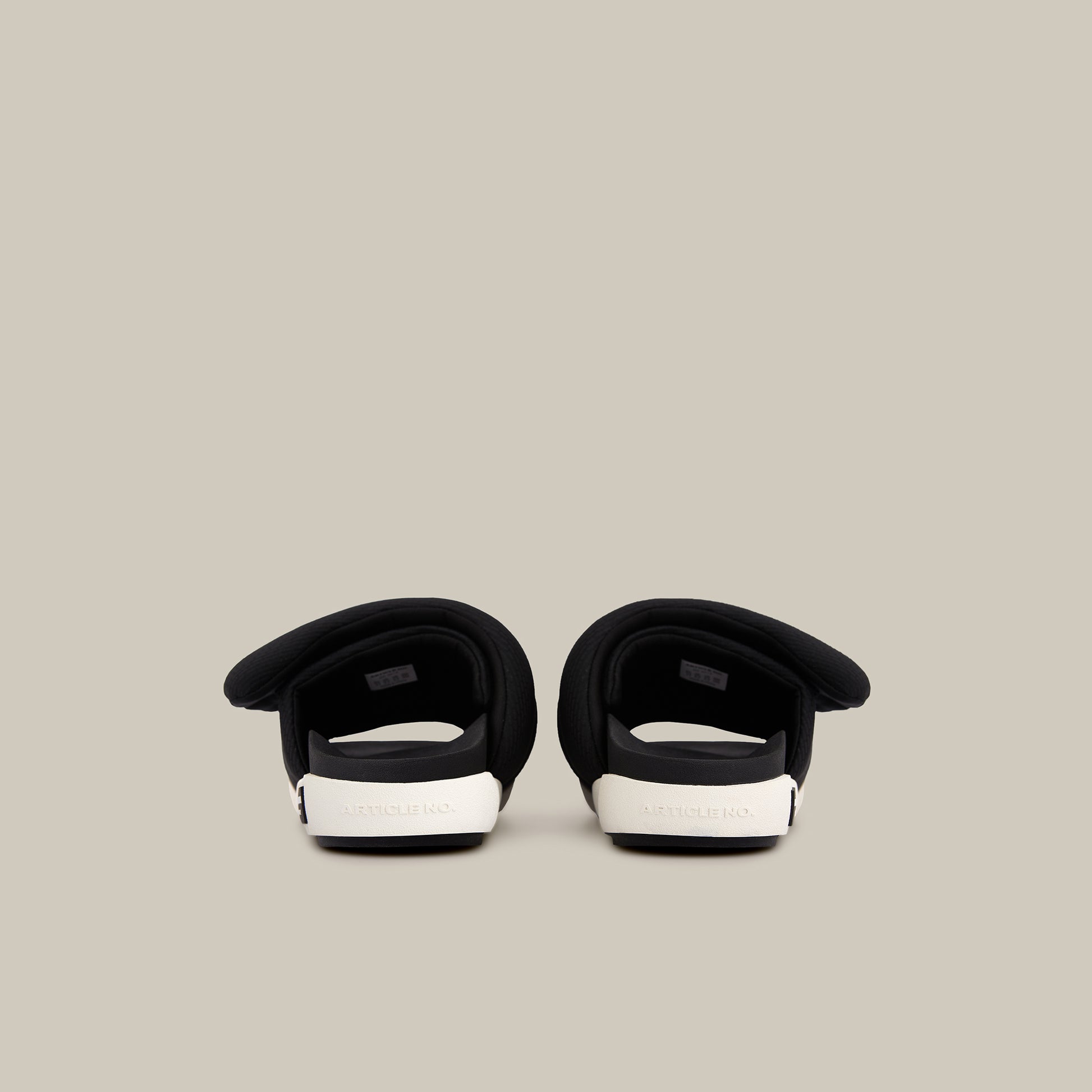 VAGABOND BAND BLACK PADDED SLIDES