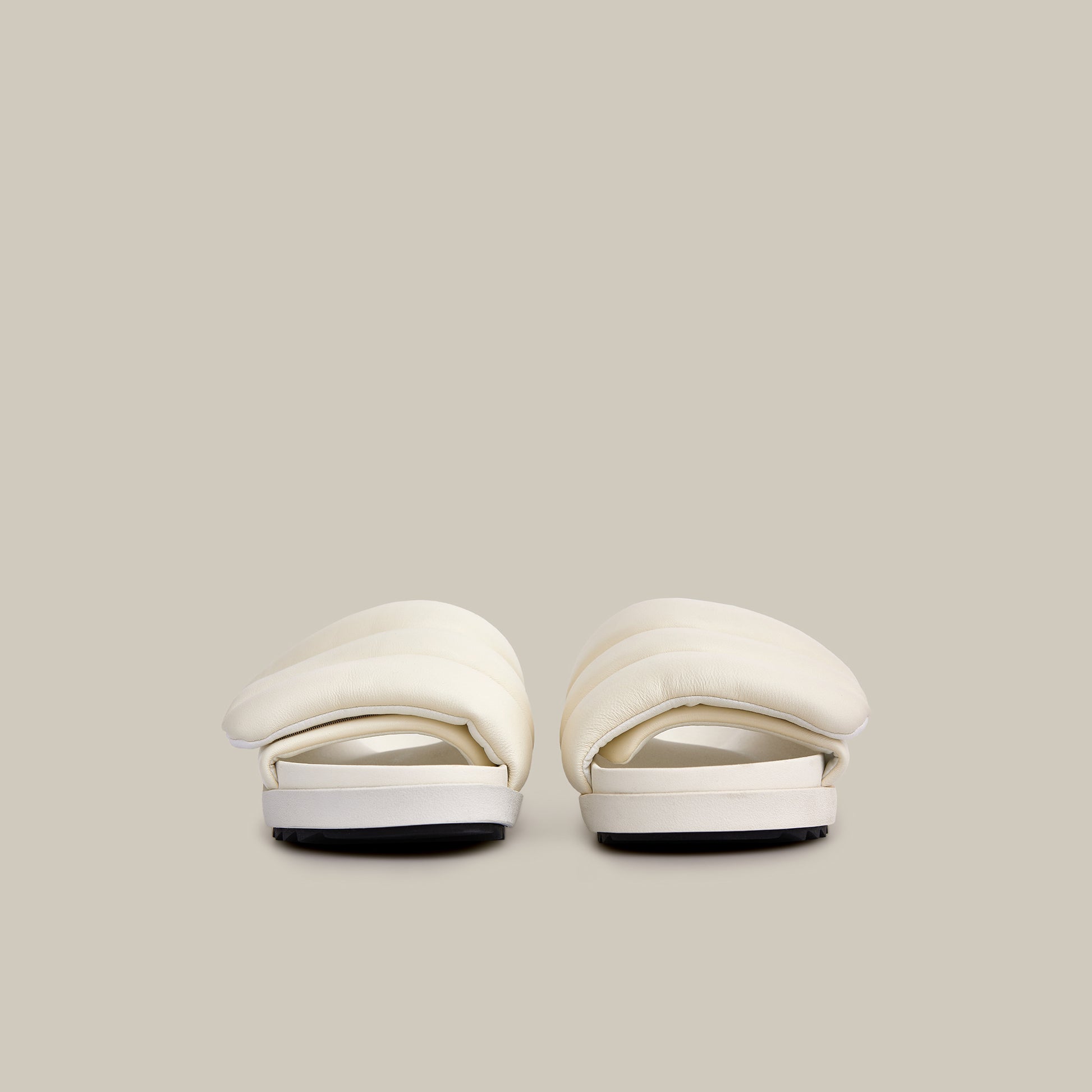 VAGABOND BAND WHITE PADDED SLIDES