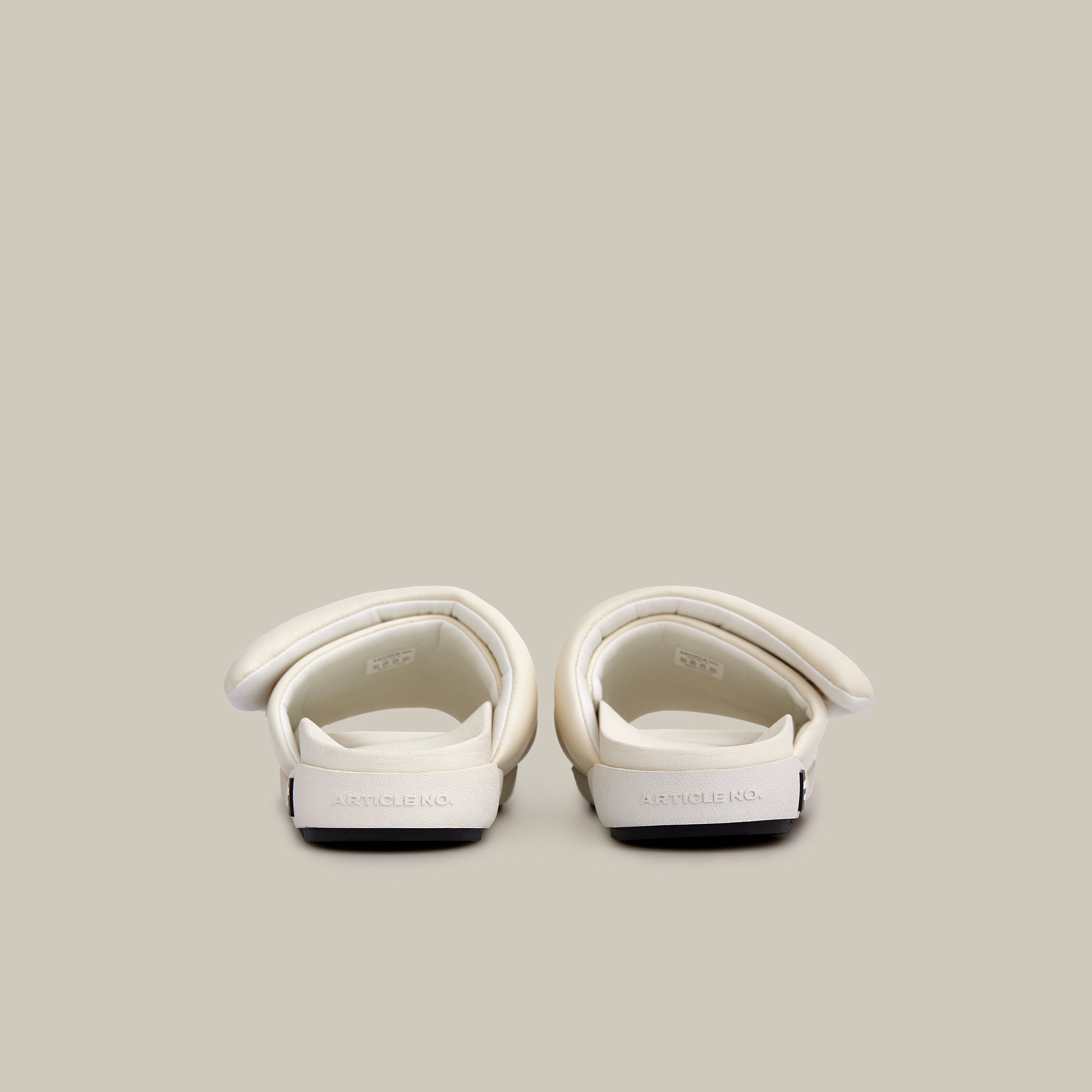 VAGABOND BAND WHITE PADDED SLIDES