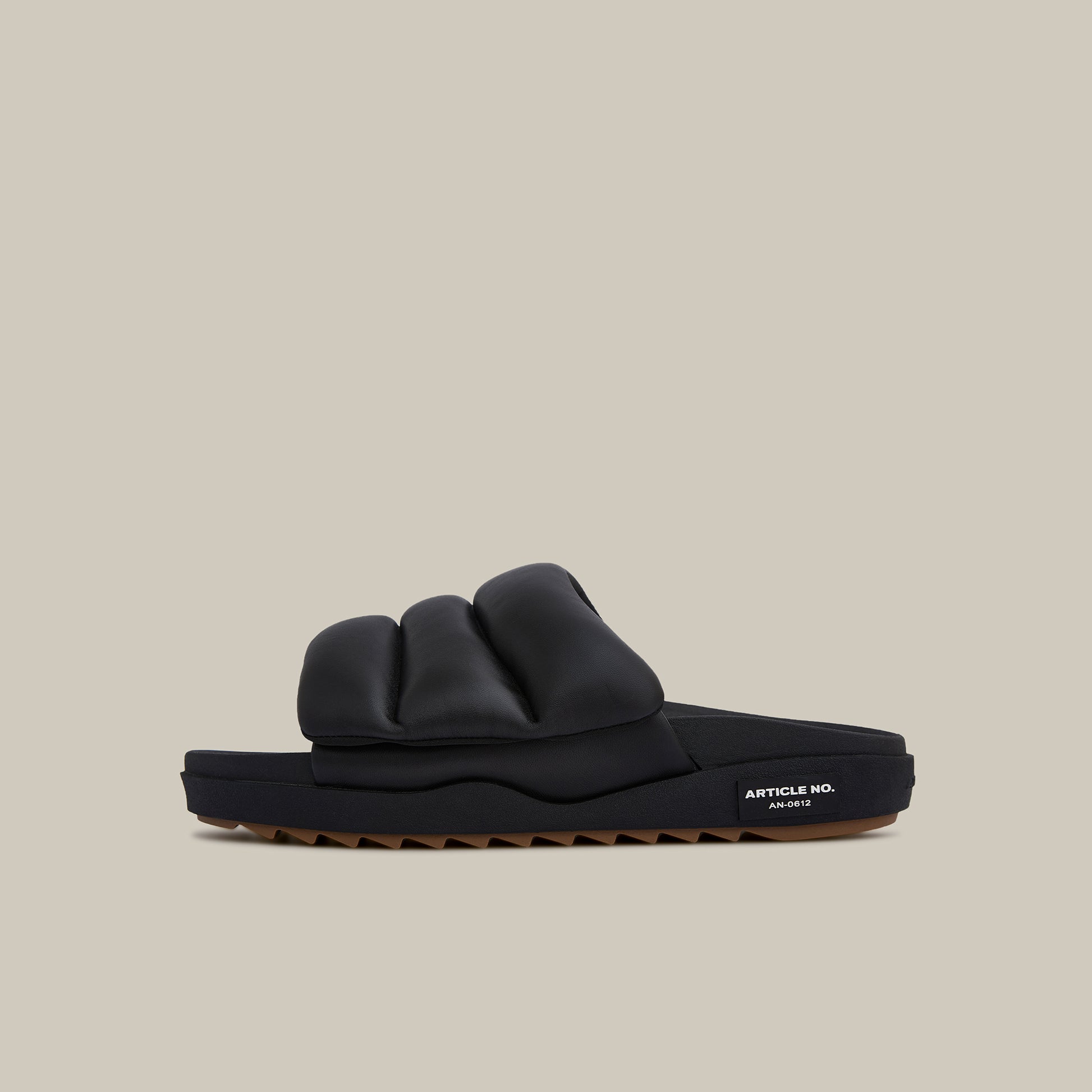 VAGABOND BAND BLACK PADDED SLIDES