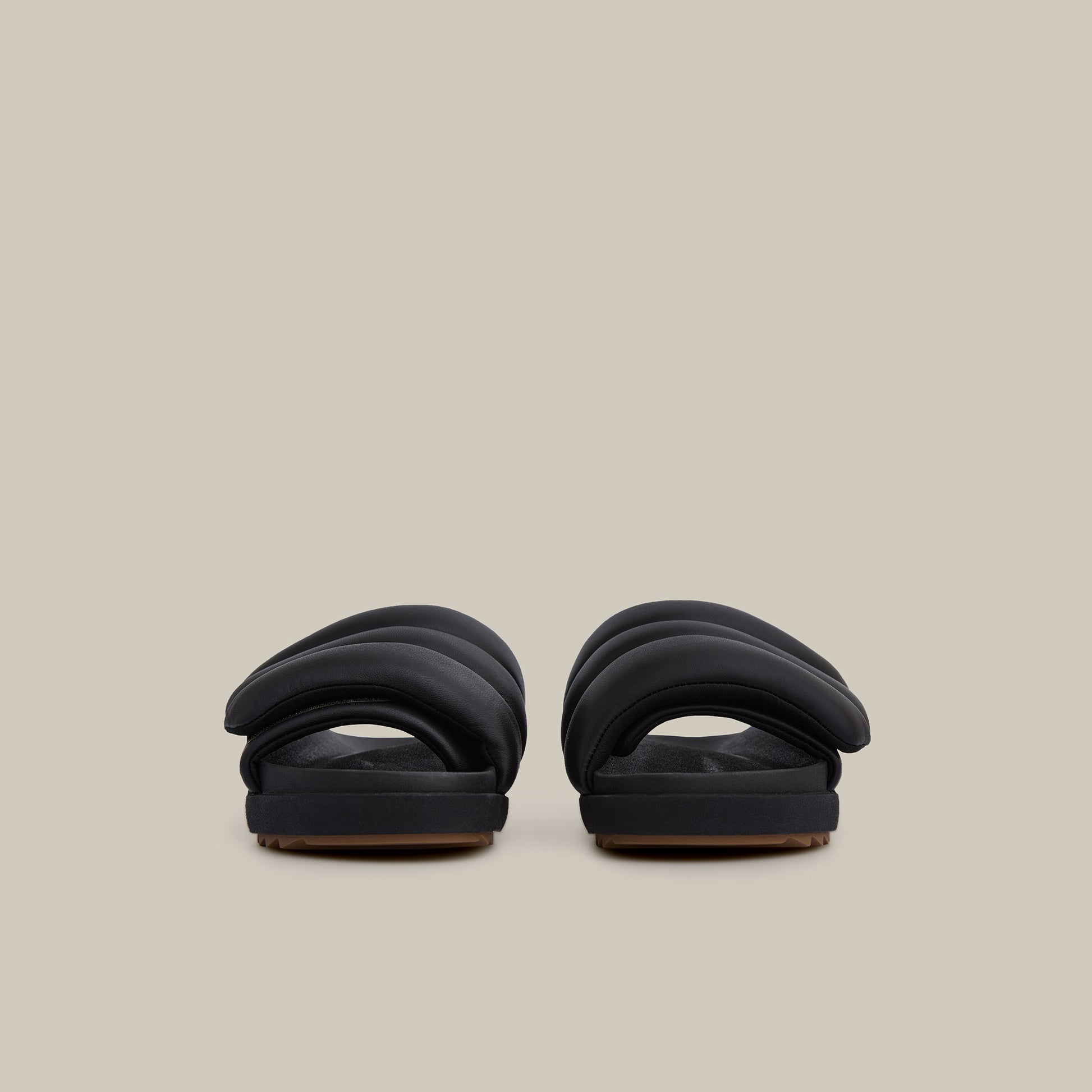VAGABOND BAND BLACK PADDED SLIDES