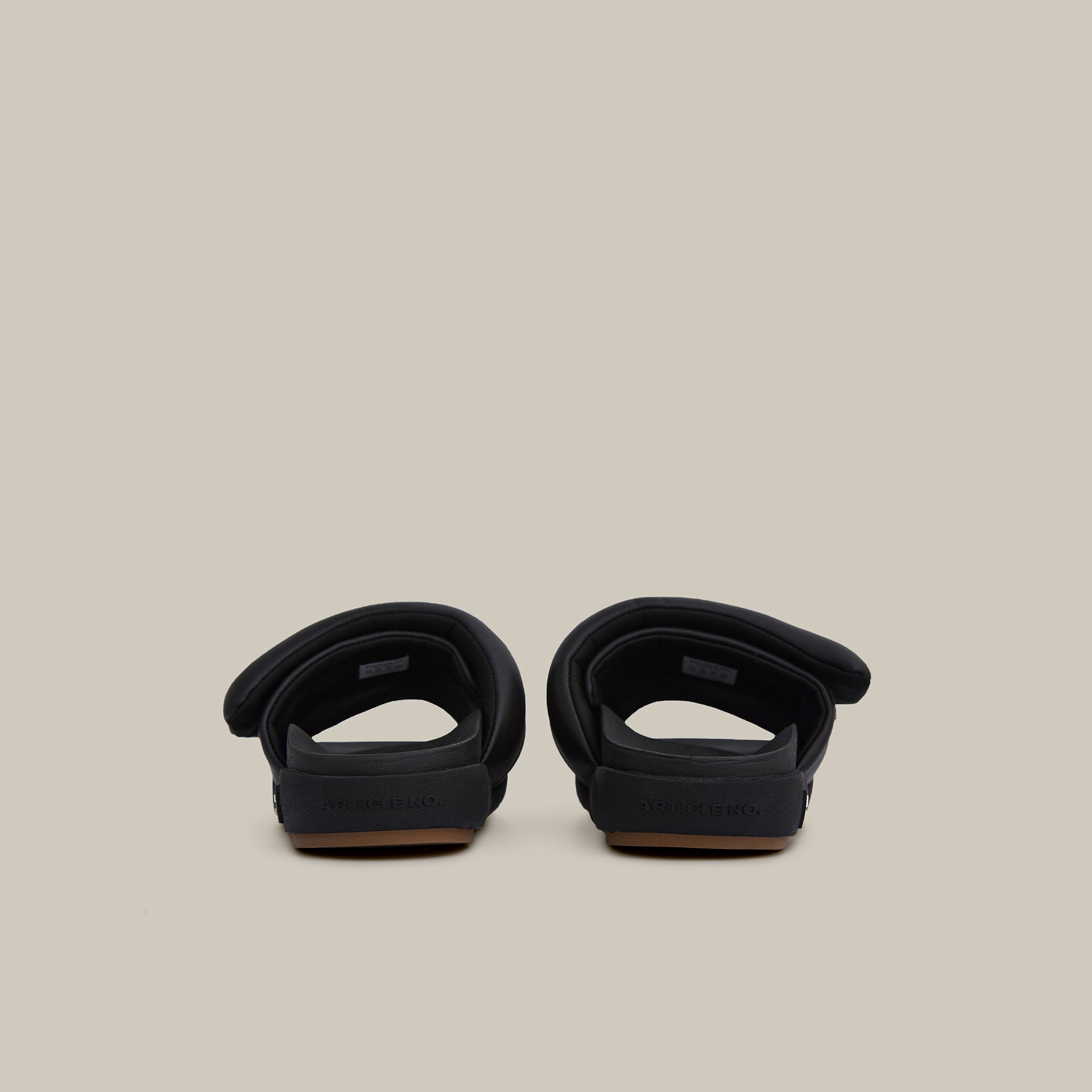 VAGABOND BAND BLACK PADDED SLIDES