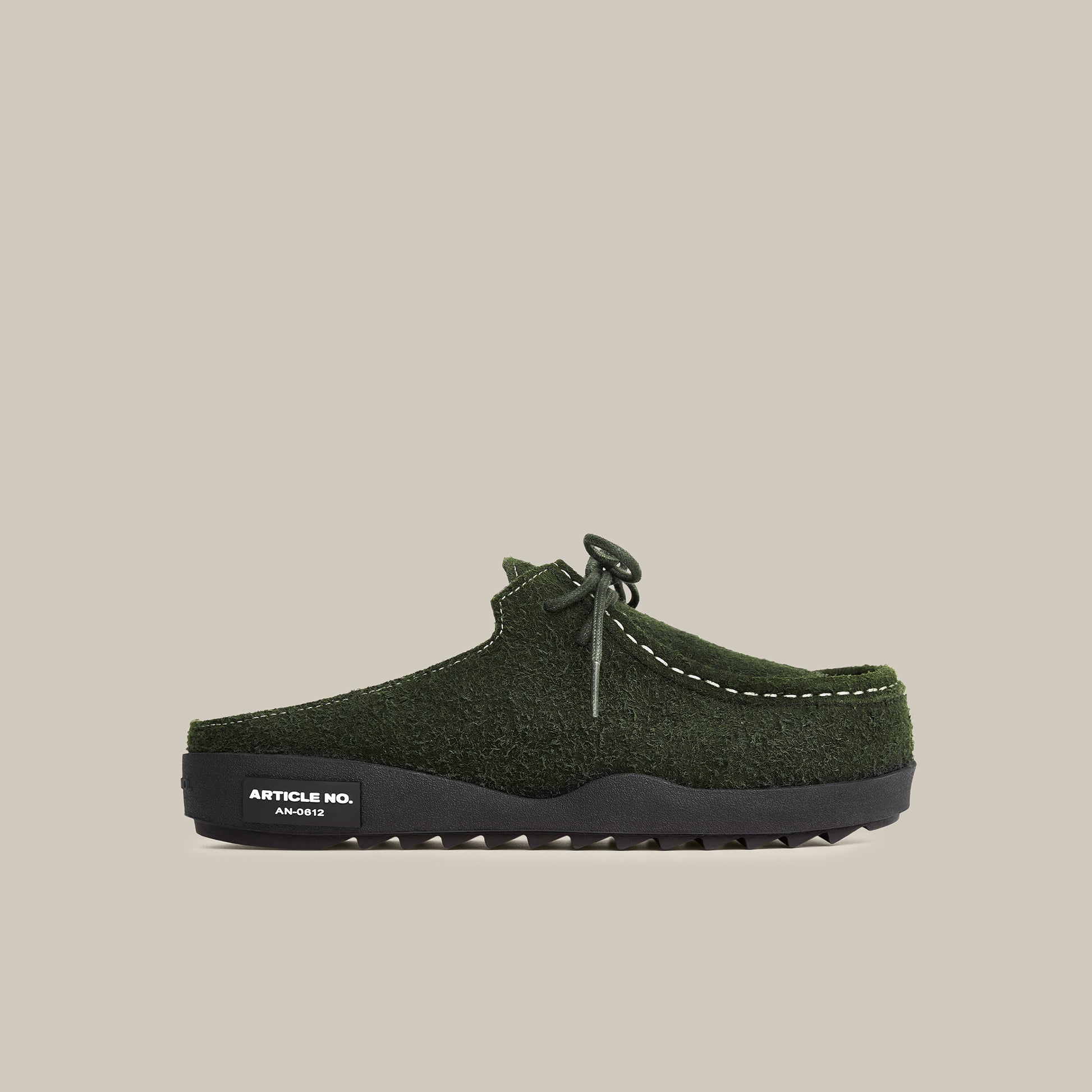 VAGABOND SUEDE GREEN STRAP MULE