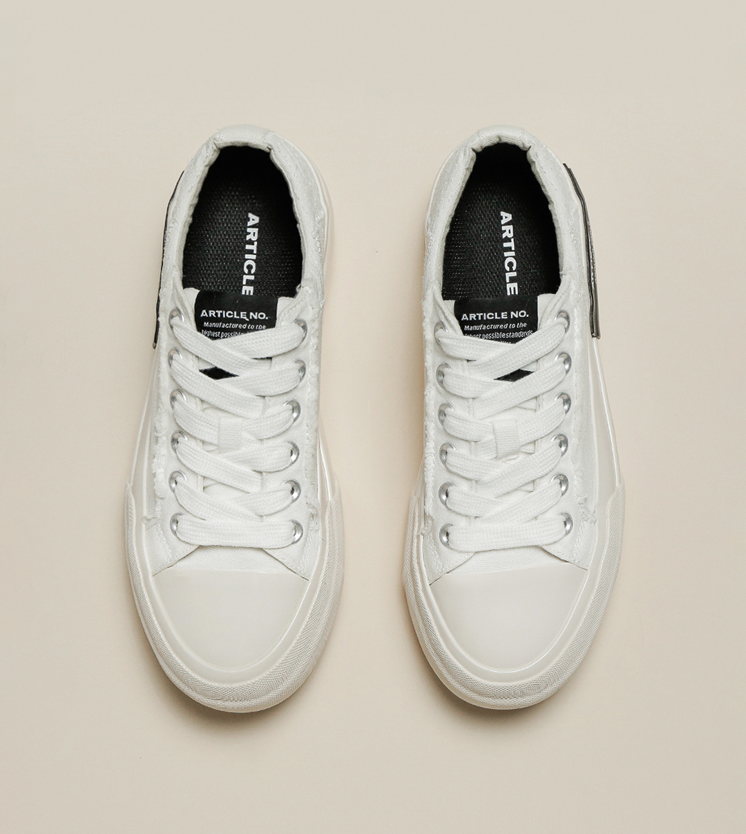 O.G. CLASSIC PATCHWORK PLATFORM WHITE SNEAKERS