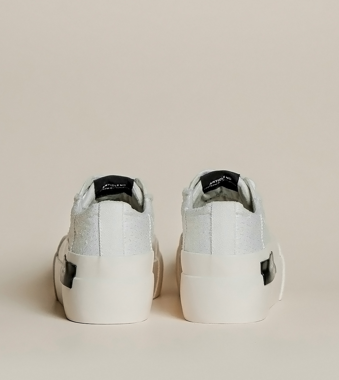 O.G. CLASSIC PATCHWORK PLATFORM WHITE SNEAKERS