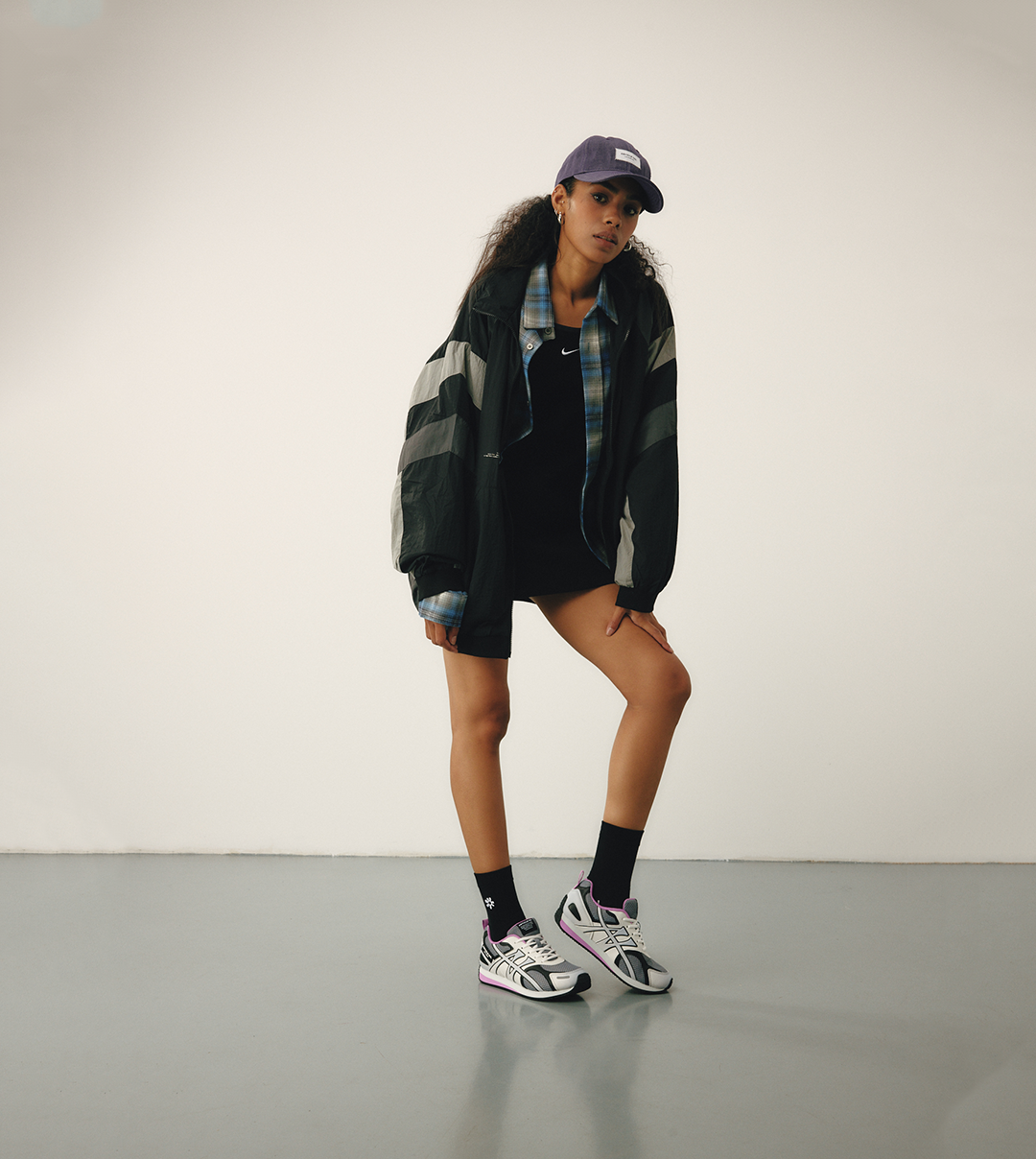 DUNE LOW-TOP PURPLE LOGO RUNNER