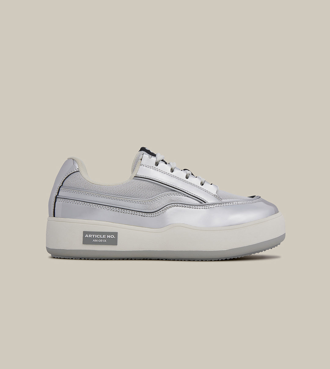 BURGER LOW-TOP SILVER SKATE