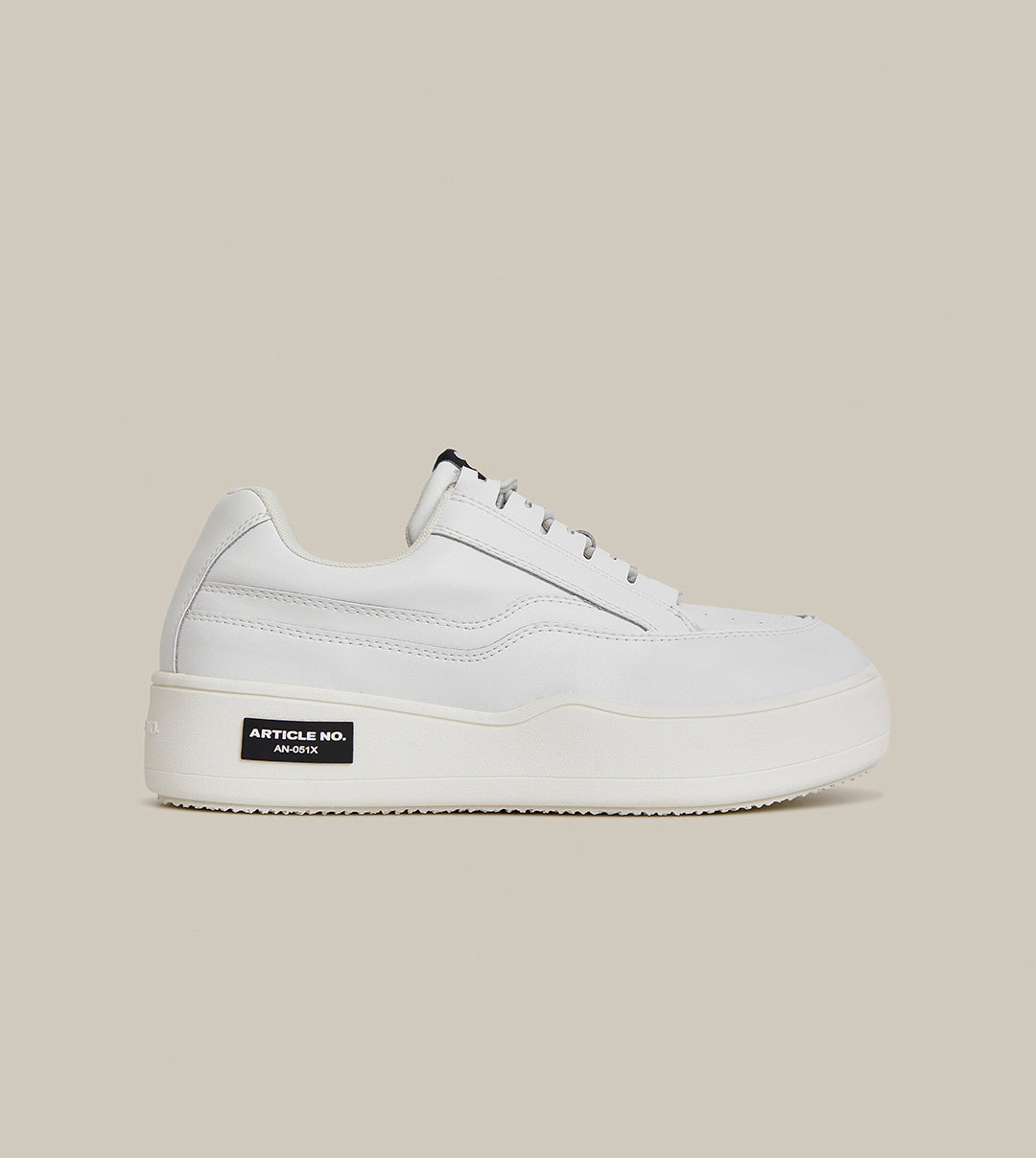 Burger Low-top Leather Skate Beige Sneakers