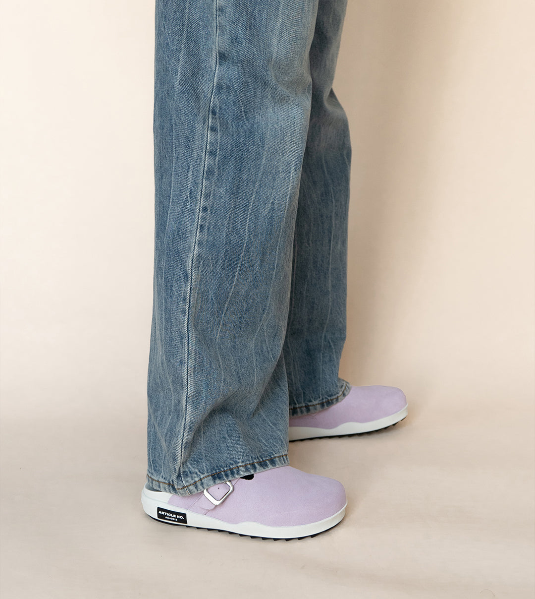 VAGABOND SUEDE LIGHT PINK DRIFT CLOGS