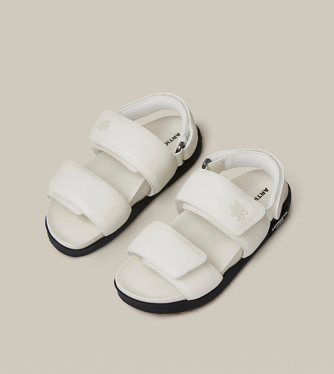 VAGABOND LEATHER WHITE SANDALS