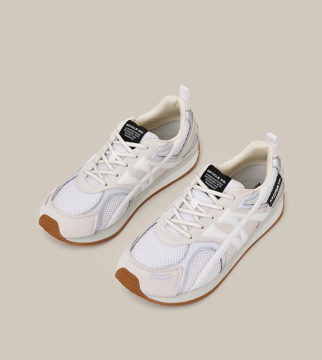 DUNE LOW-TOP WHITE LOGO RUNNER