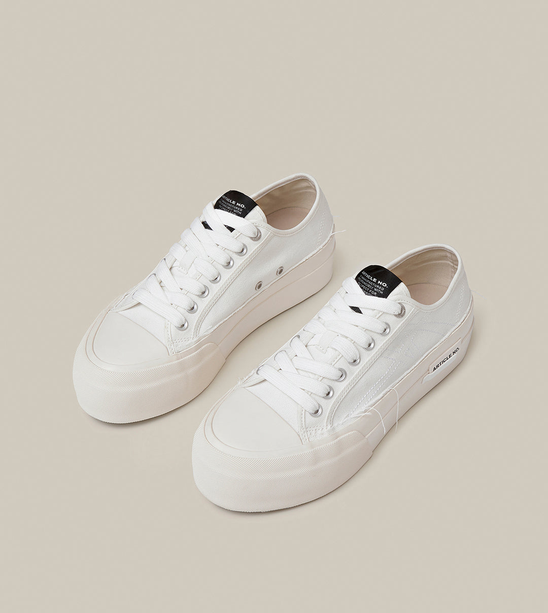 O.G. Classic AN Logo Platform White Sneakers