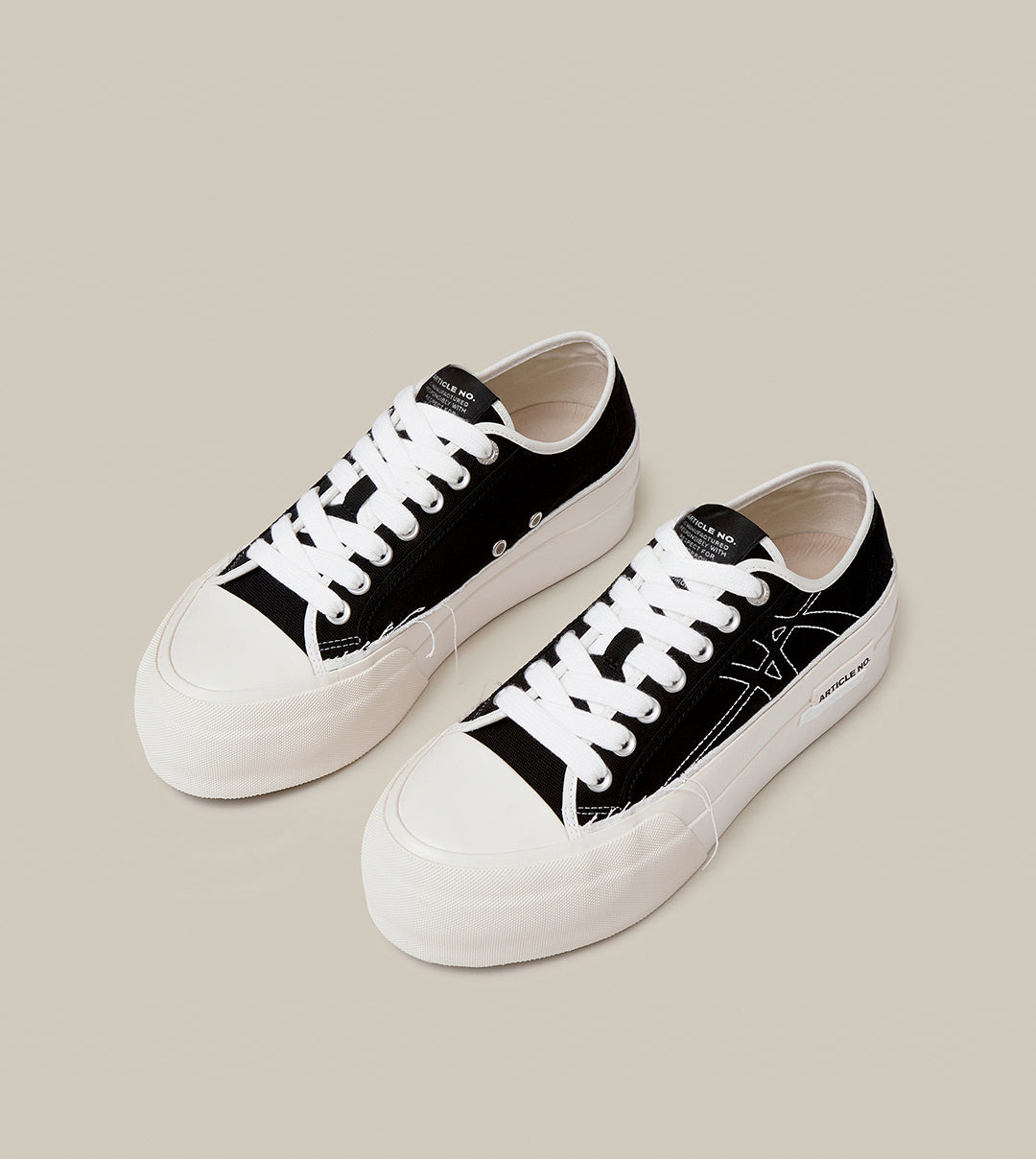 O.G. Classic AN Logo Platform White Sneakers