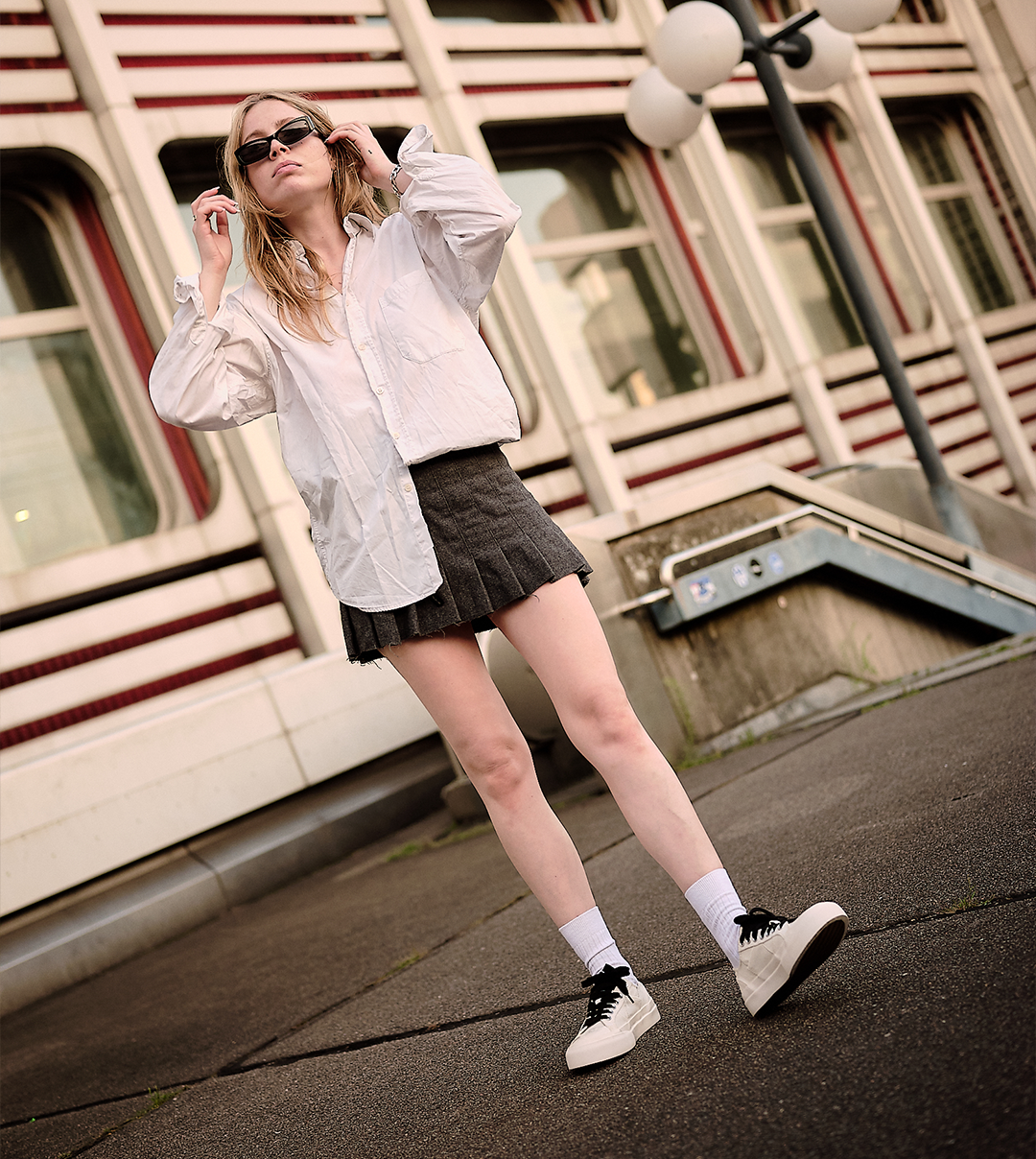 O.G. CLASSIC PATCHWORK WHITE SNEAKERS