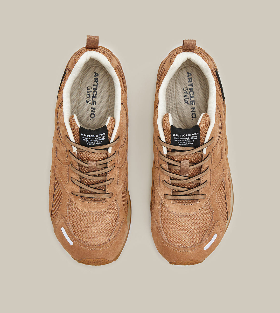 DUNE LOW-TOP BEIGE LOGO RUNNER