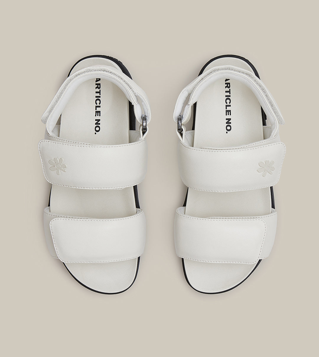VAGABOND LEATHER WHITE SANDALS