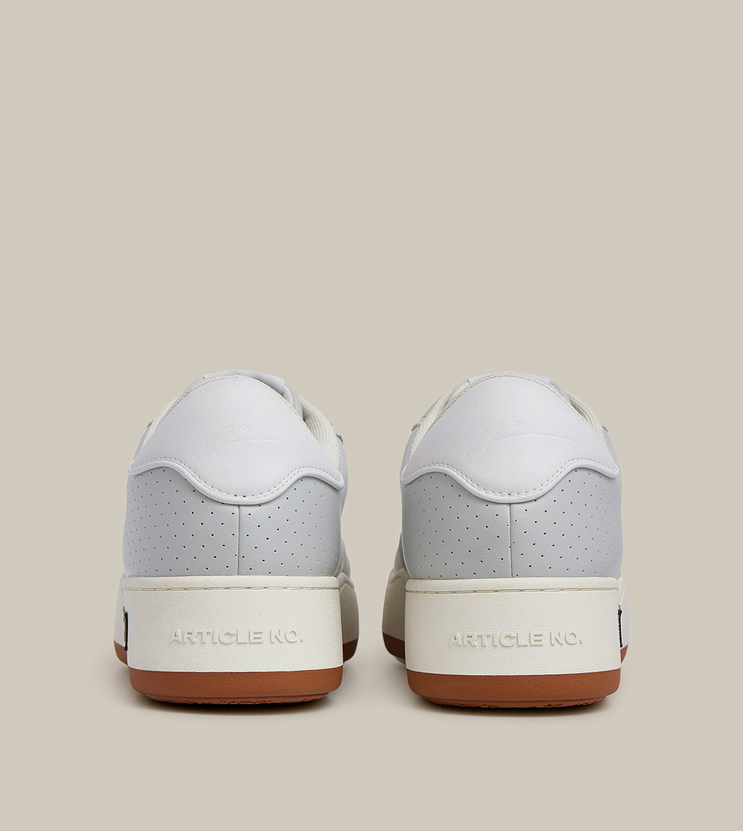 BURGER LOW-TOP PERFORATED GREY TRAINER