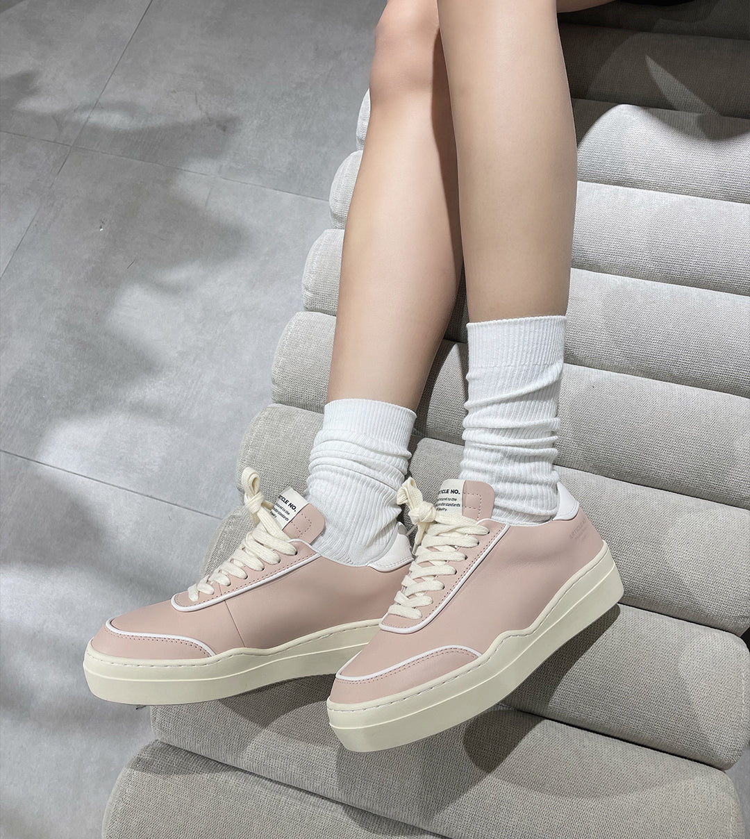 COURT SNEAKER LOW-TOP PINK SNEAKERS