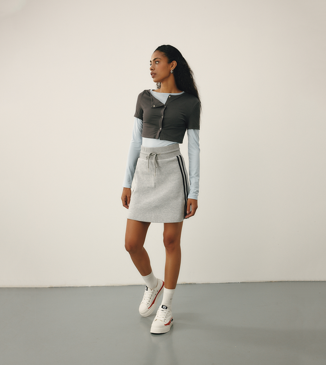 O.G. CLASSIC DECONSTRUCTED CANVAS WHITE LOW-TOP SNEAKERS