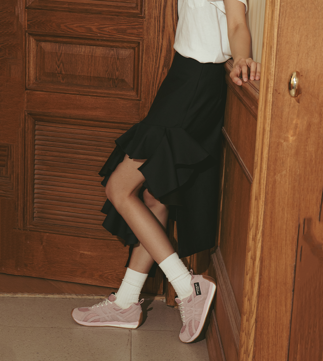 DUNE LOW-TOP PINK LOGO RUNNER