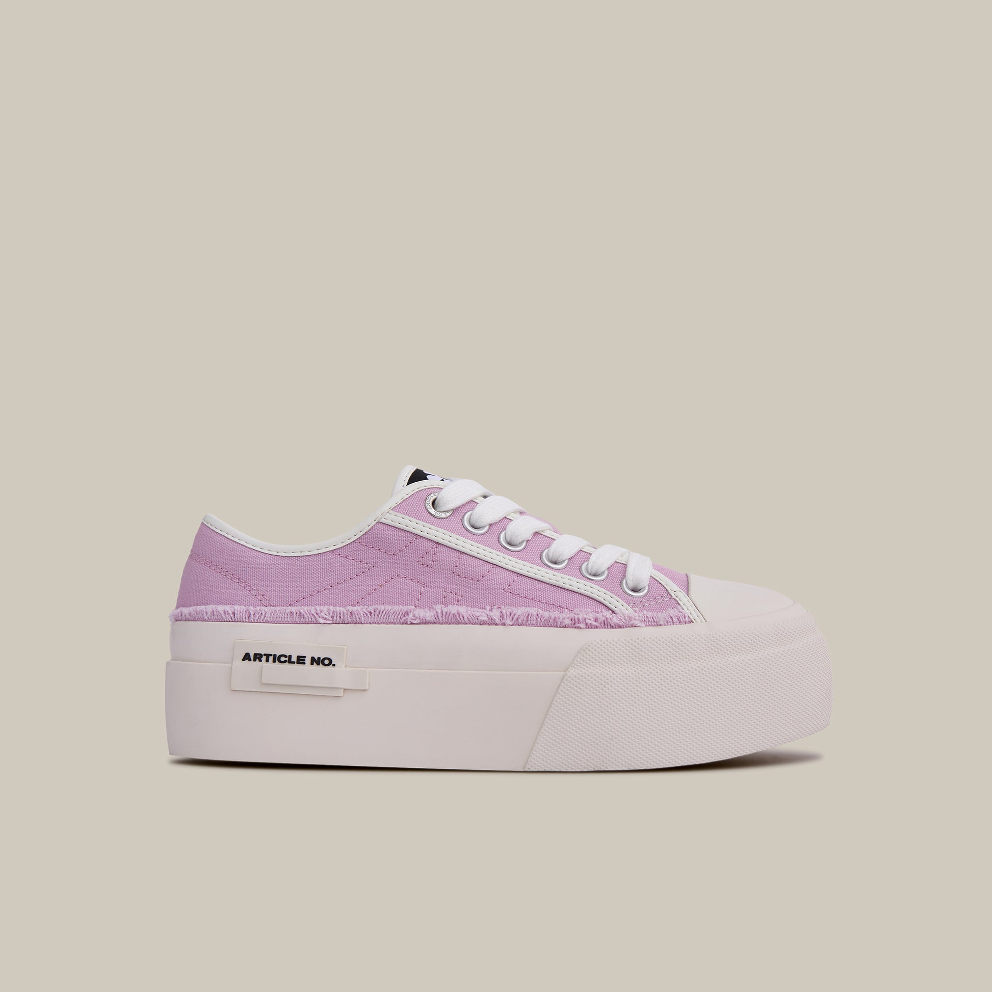 O.G. CLASSIC CANVAS PLATFORM PINK LOW-TOP SNEAKERS