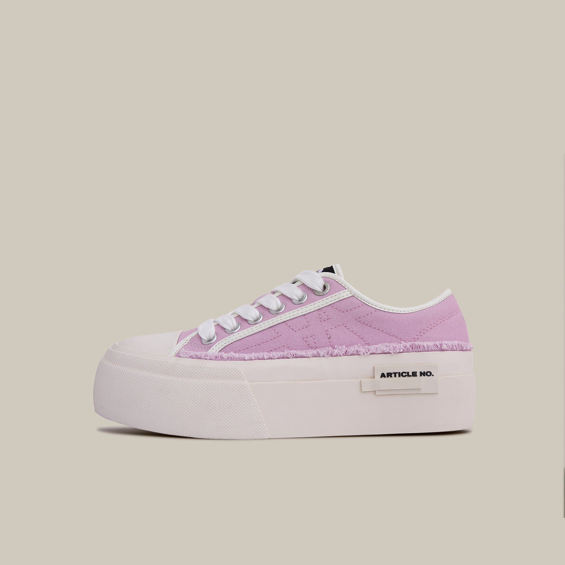O.G. CLASSIC CANVAS PLATFORM PINK LOW-TOP SNEAKERS