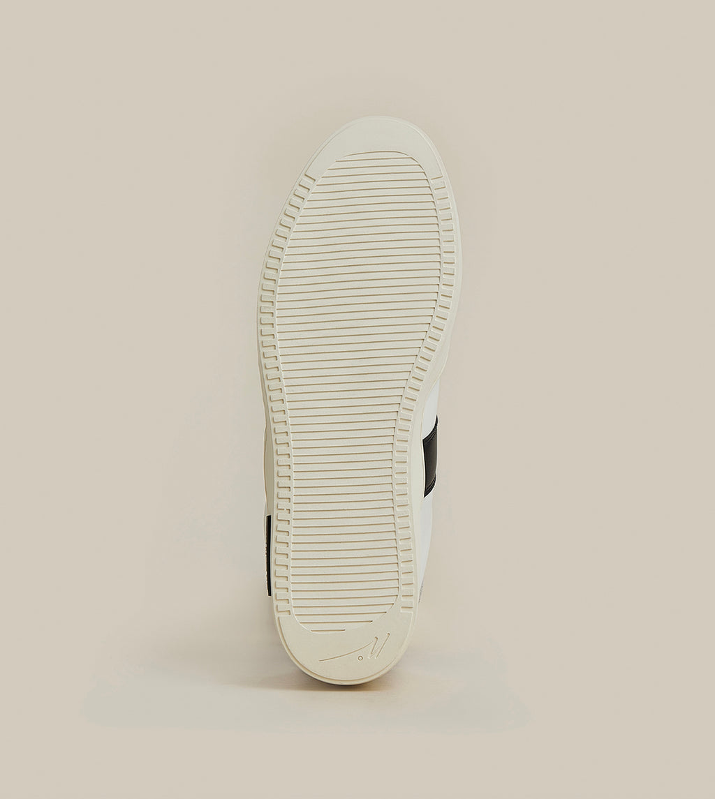 COURT SNEAKER LOW-TOP WHITE/BLACK GERMAN TRAINERS