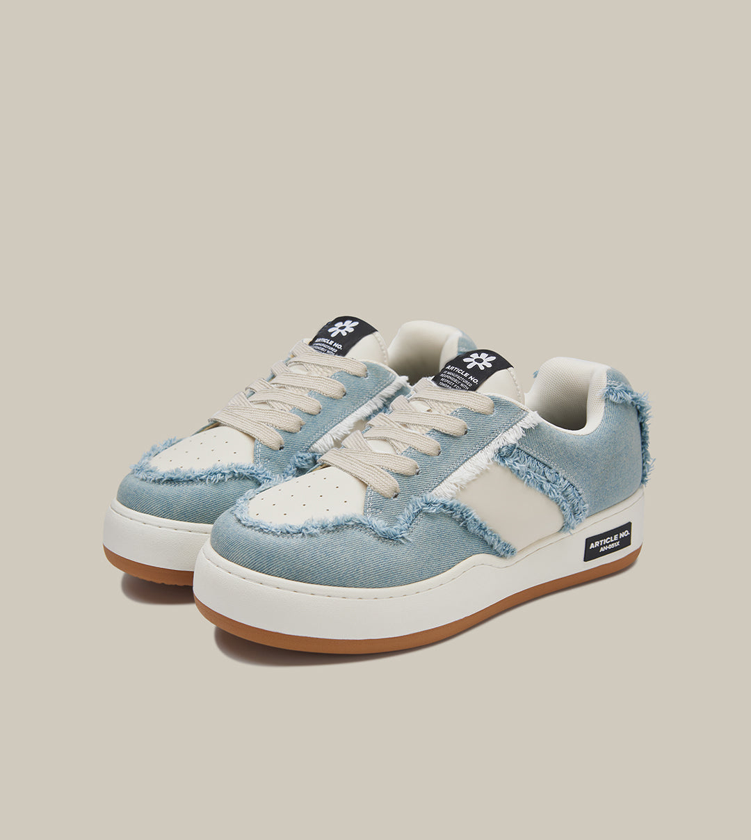 BURGER LOW-TOP SKATE DENIM SNEAKERS