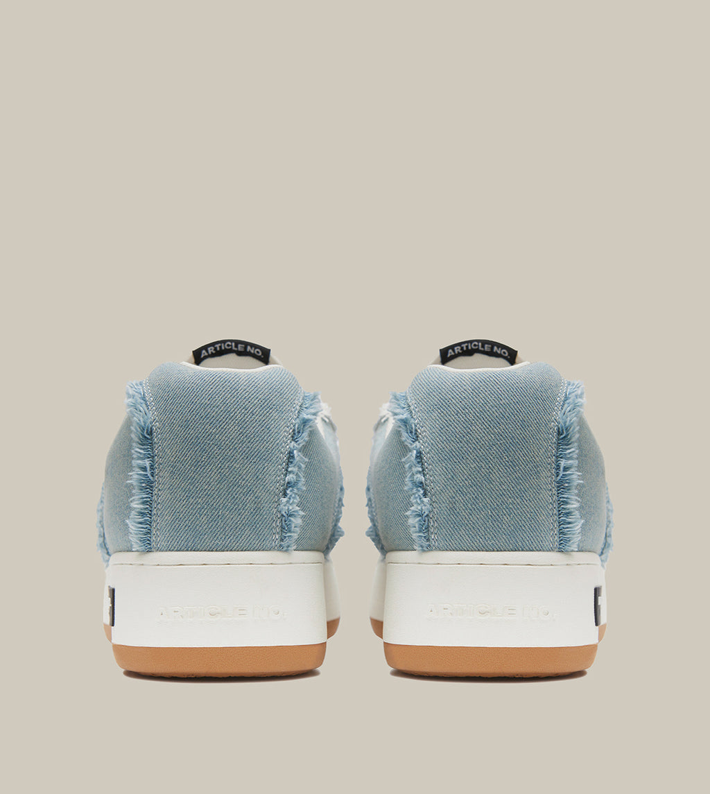BURGER LOW-TOP SKATE DENIM SNEAKERS