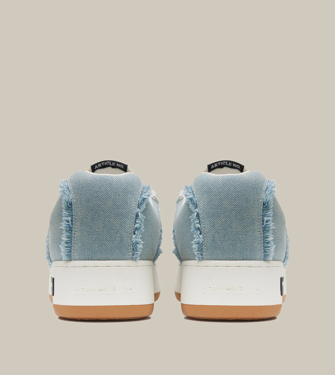 BURGER LOW-TOP SKATE DENIM SNEAKERS