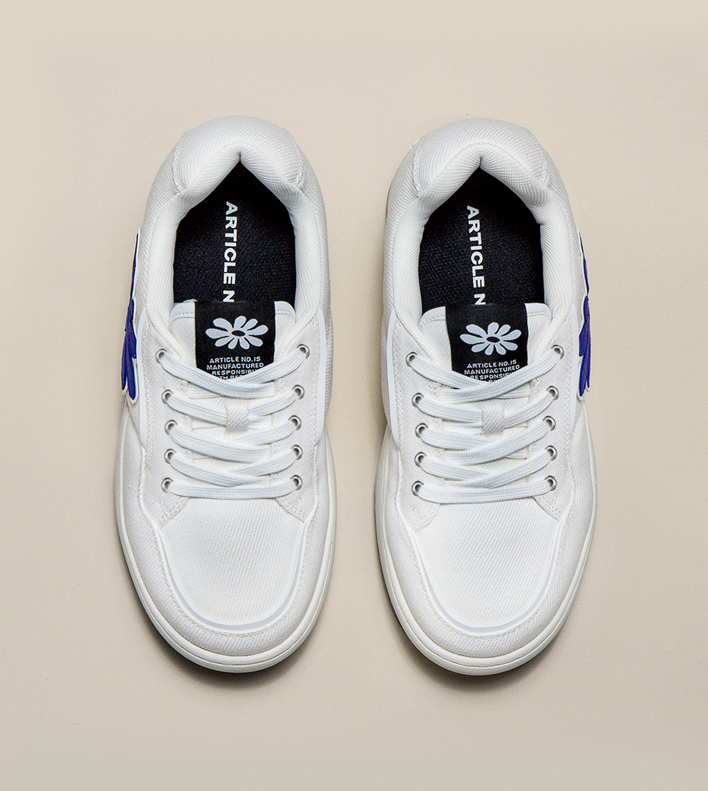 BURGER LOW-TOP SKATE WHITE SNEAKERS