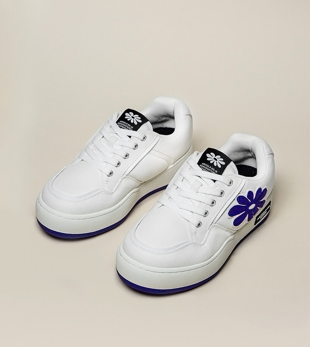 BURGER LOW-TOP SKATE WHITE SNEAKERS