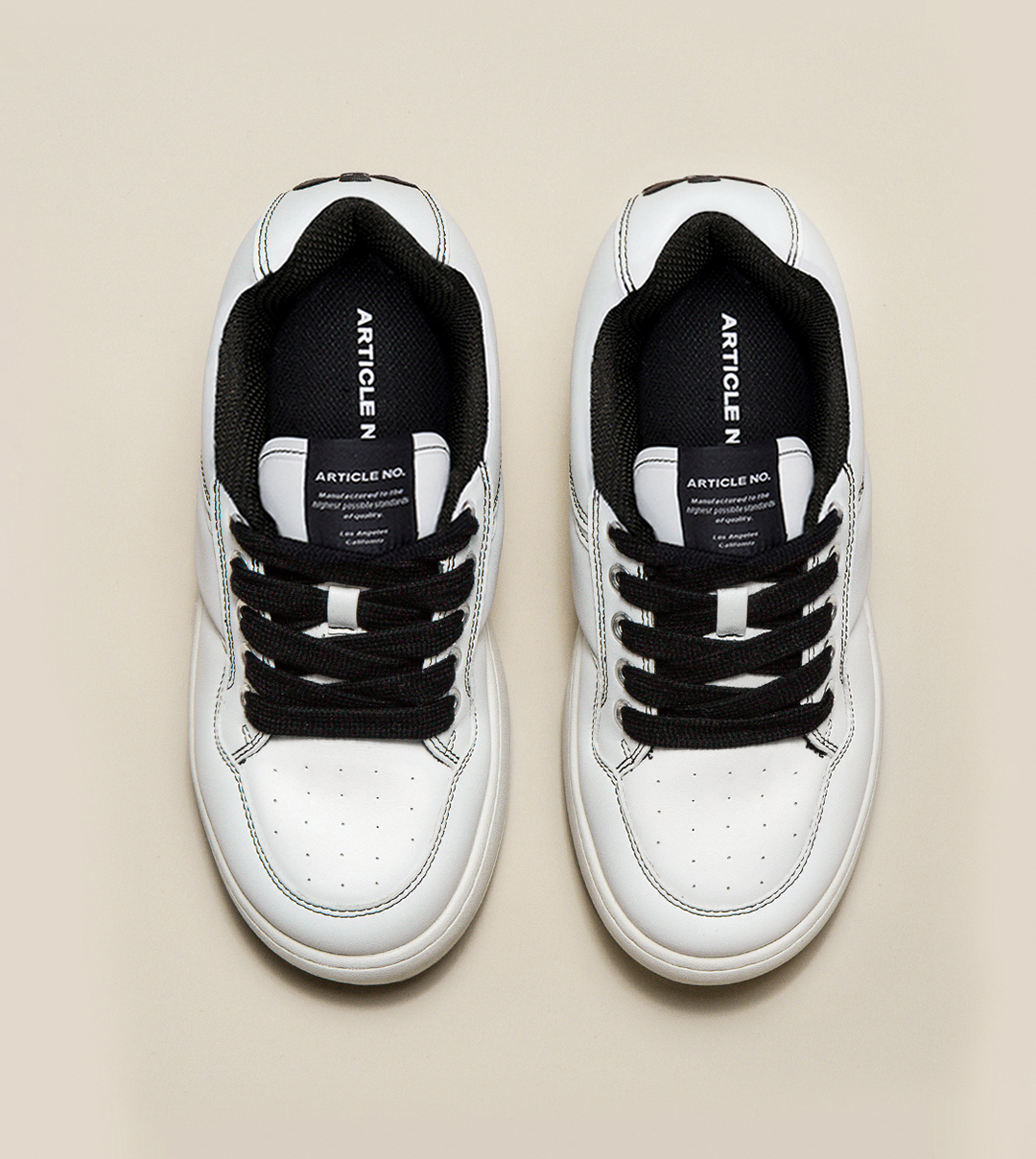 BURGER LOW-TOP SKATE WHITE & BLACK SNEAKERS