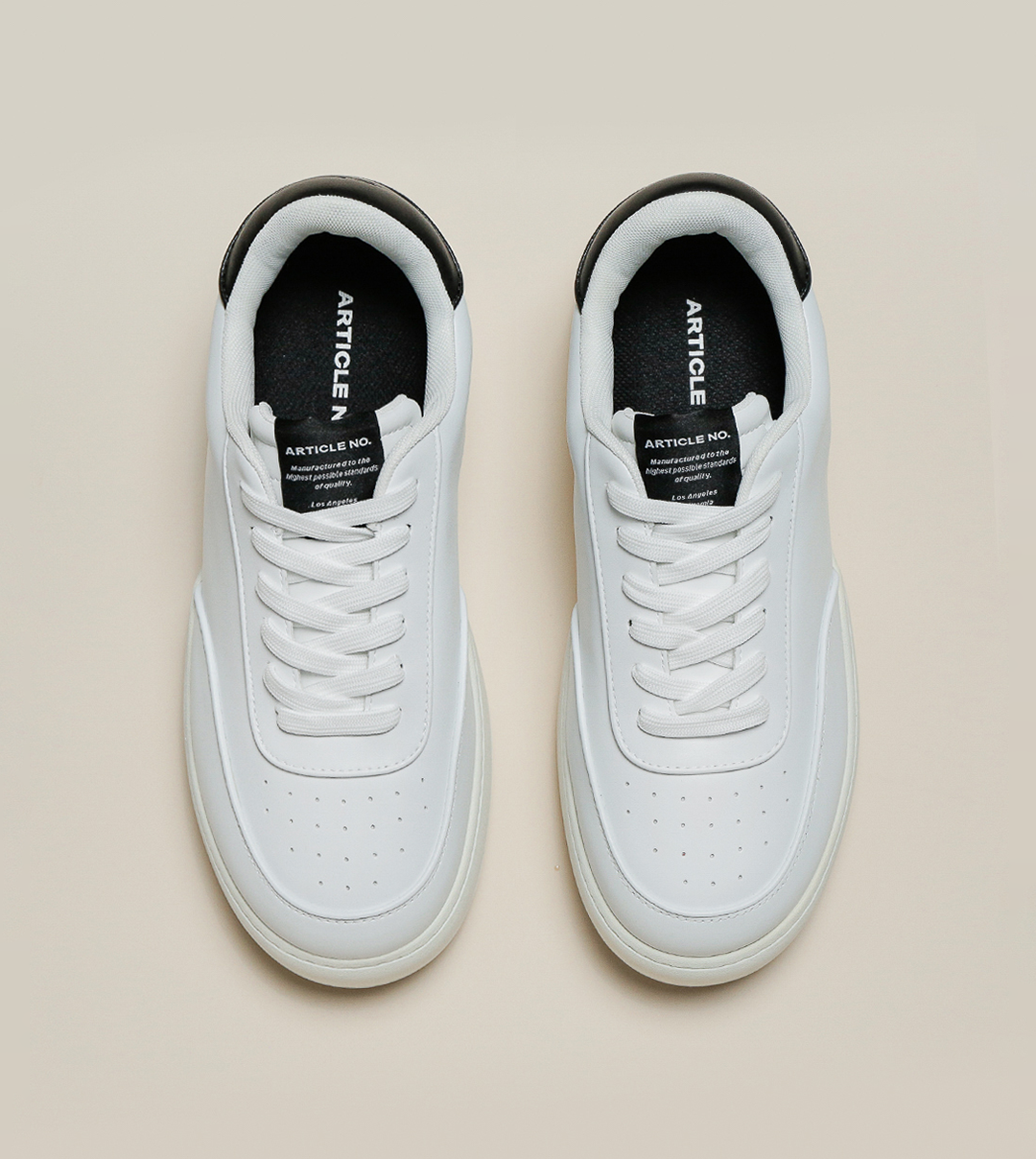 BURGER LOW-TOP WHITE TRAINERS