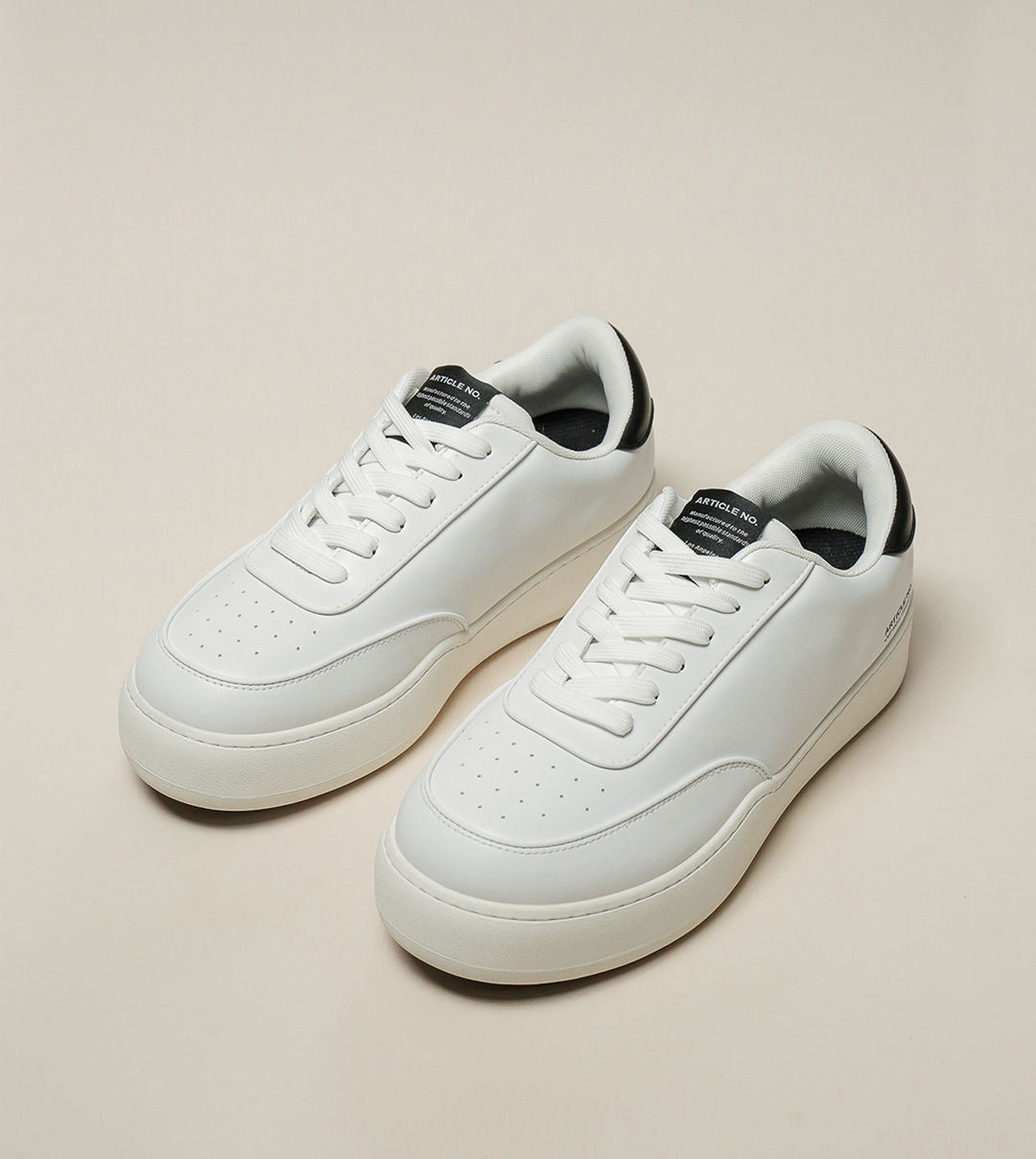 BURGER LOW-TOP WHITE TRAINERS
