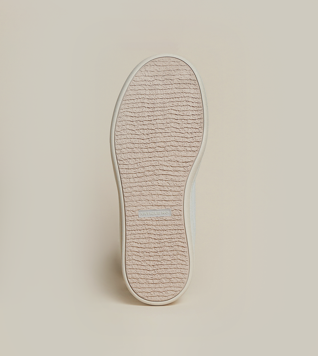 BURGER LOW-TOP WHITE TRAINERS