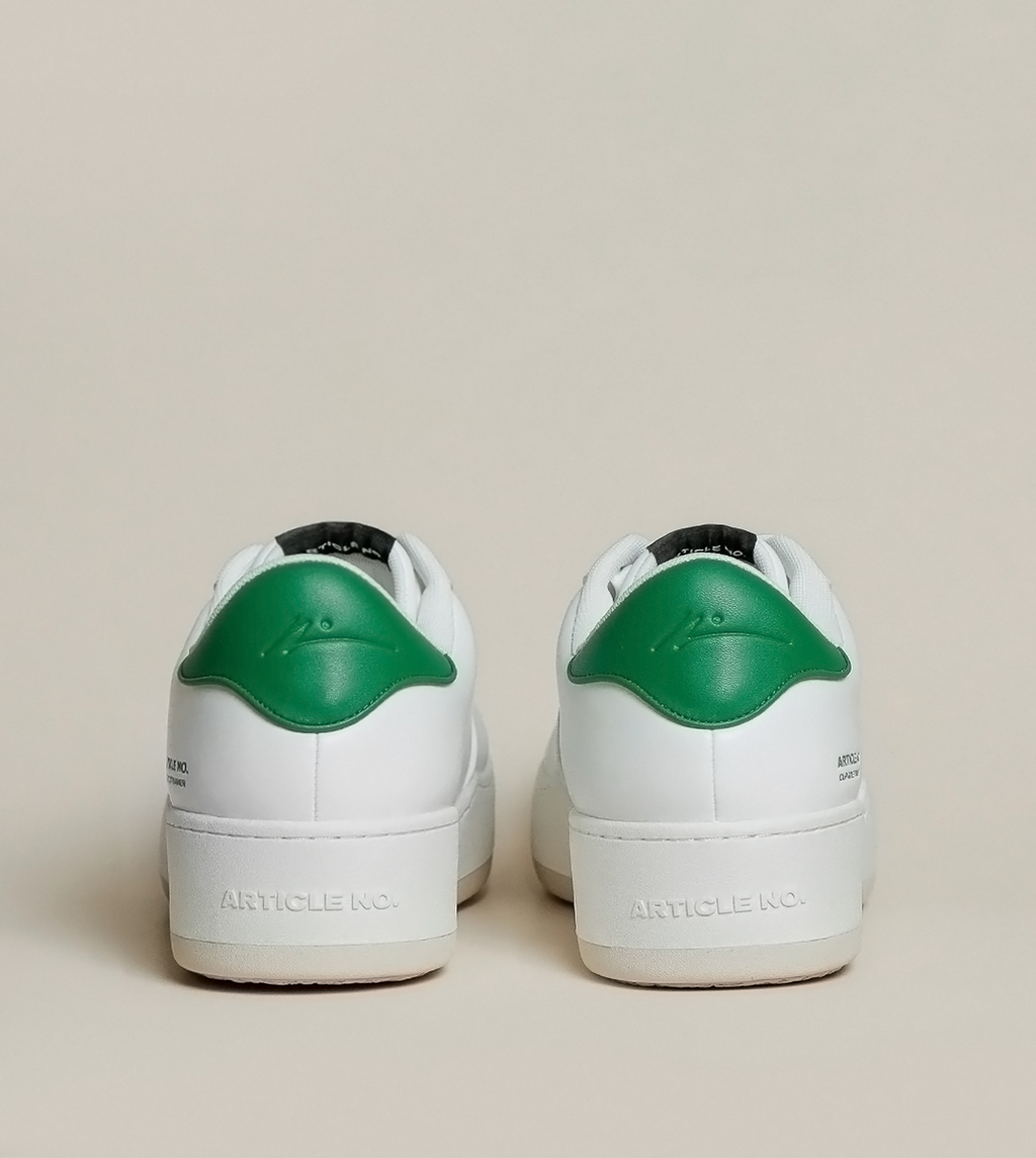 BURGER LOW-TOP WHITE TRAINERS