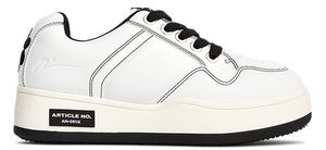 BURGER LOW-TOP SKATE WHITE & BLACK SNEAKERS