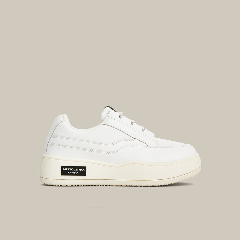 Burger Low-top Leather Skate Beige Sneakers