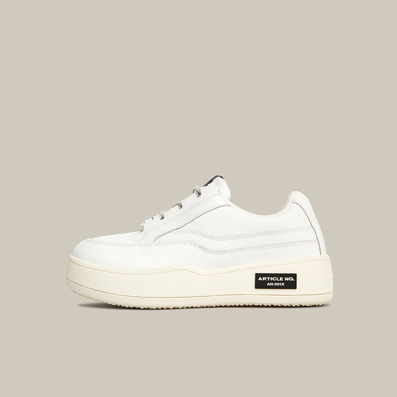 Burger Low-top Leather Skate Beige Sneakers
