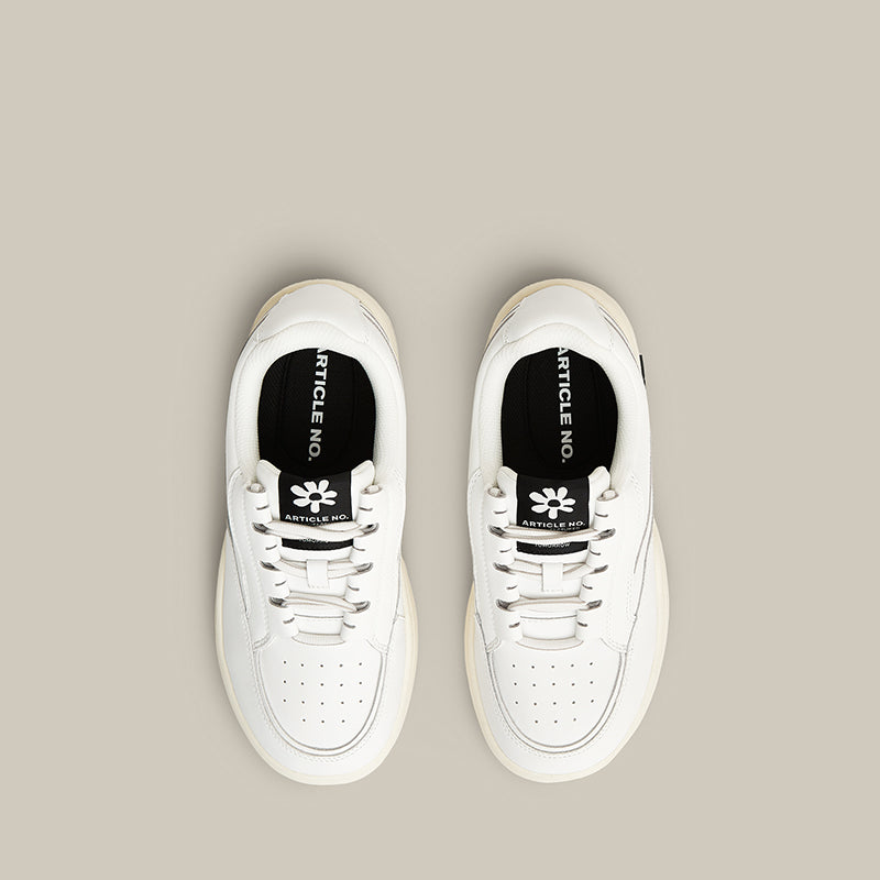 Burger Low-top Leather Skate Beige Sneakers