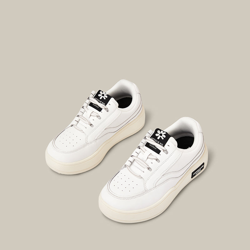 Burger Low-top Leather Skate Beige Sneakers