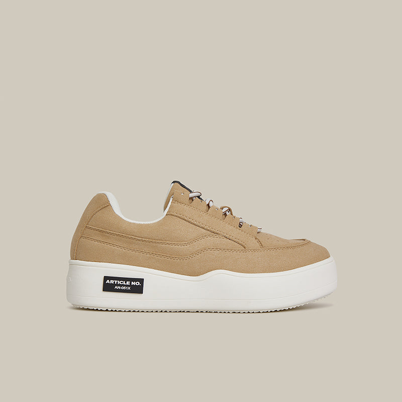 Burger Low-top Leather Skate Beige Sneakers