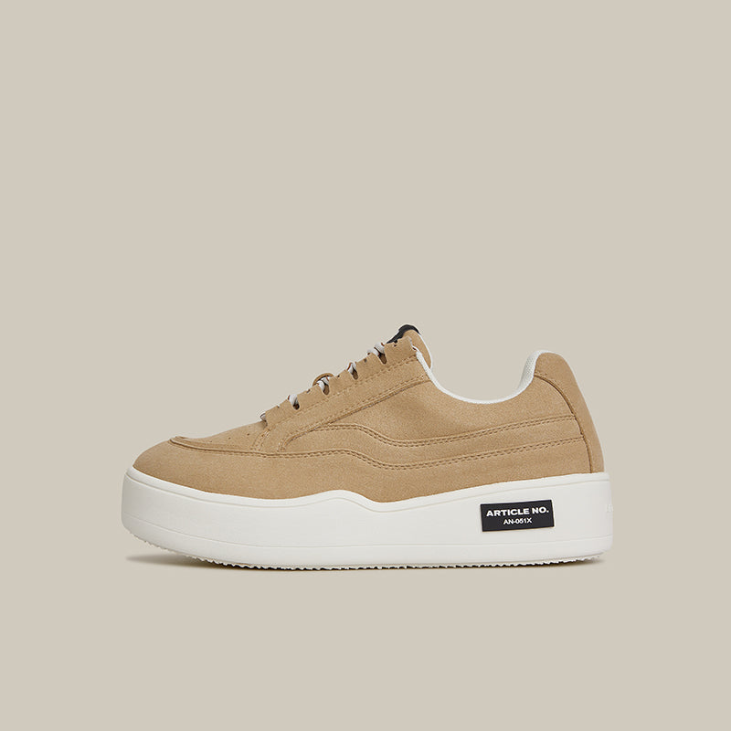 Burger Low-top Leather Skate Beige Sneakers