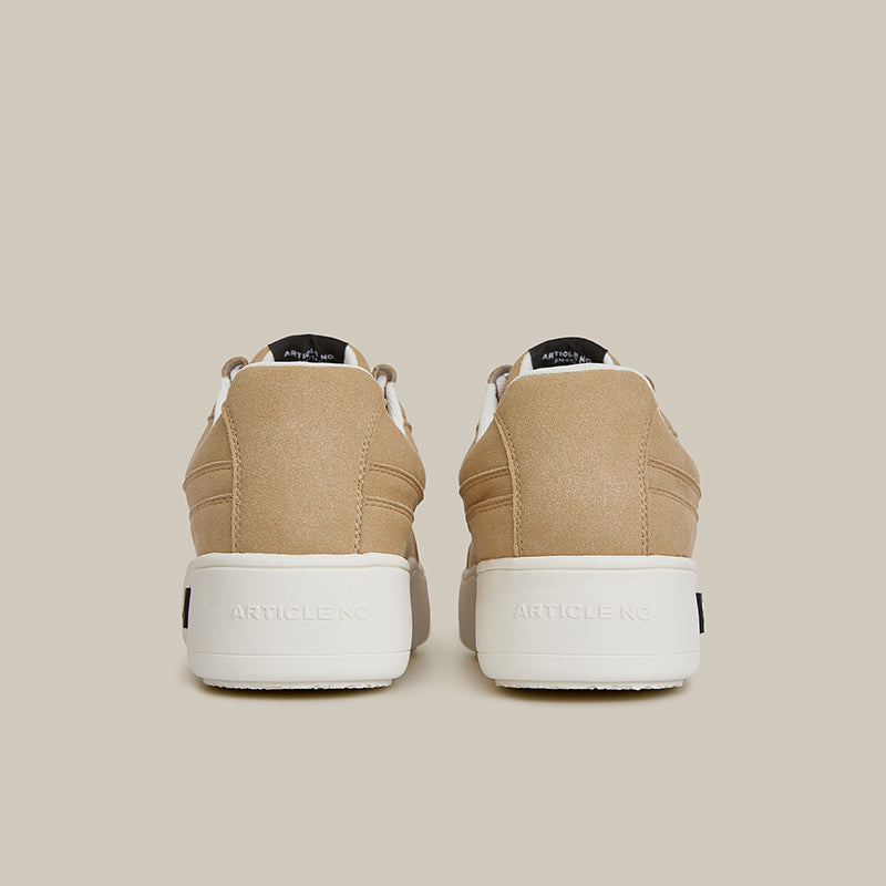 Burger Low-top Leather Skate Beige Sneakers
