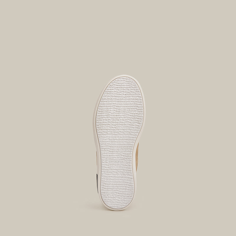 Burger Low-top Leather Skate Beige Sneakers