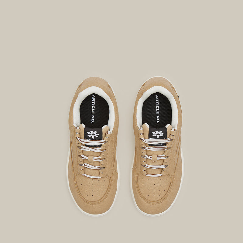 Burger Low-top Leather Skate Beige Sneakers